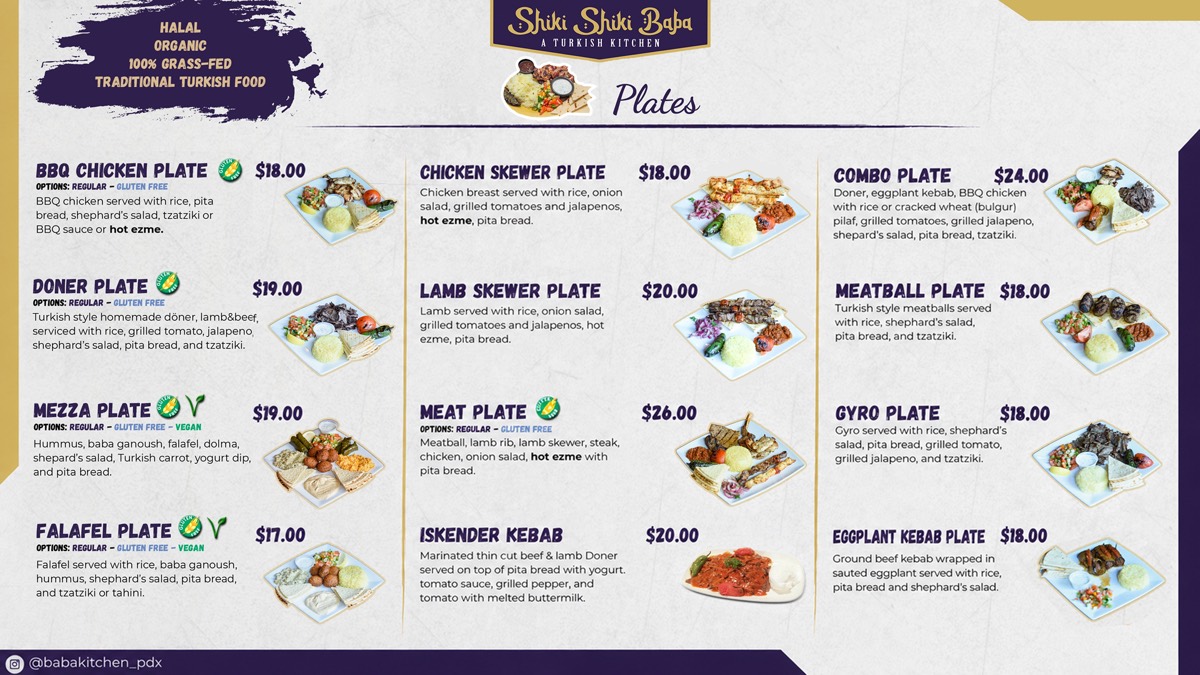Zed menu page 1